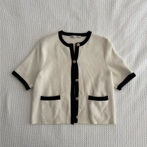 Abercrombie LuxeLoft Button-Up Crew Tee